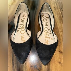 Sam Edelman Rodney Flats Black Suede Leather 6 Pointy Toe Shoes RARE SOLDOUT 6.5